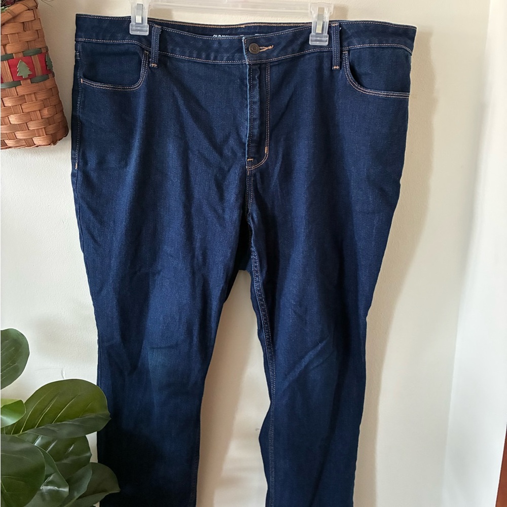Old Navy Dark Blue Straight Jeans